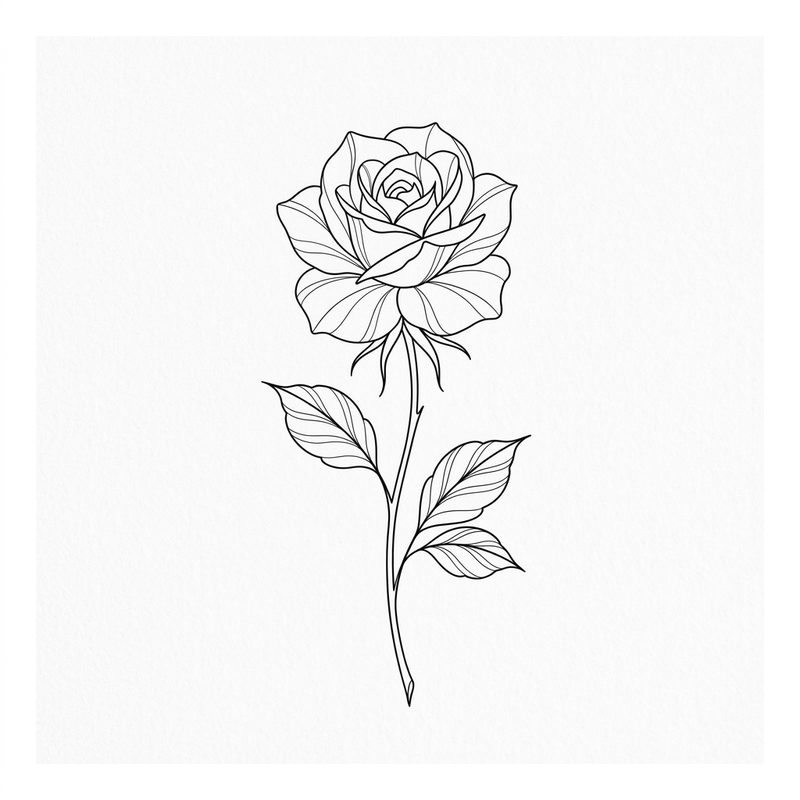 Rosa fine line