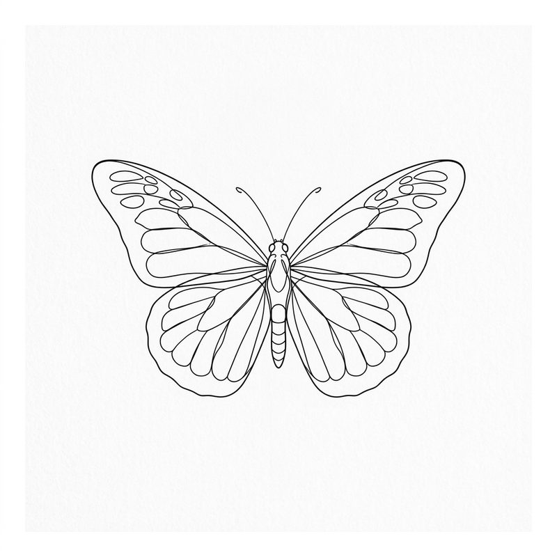 Borboleta fine line
