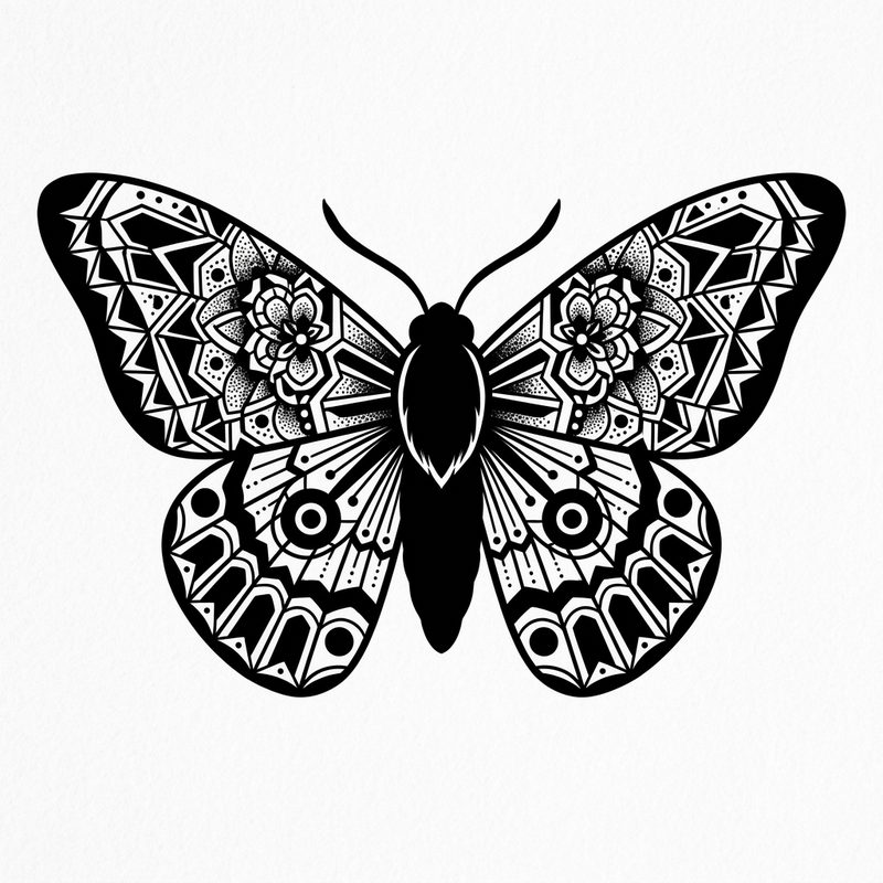 Mariposa blackwork